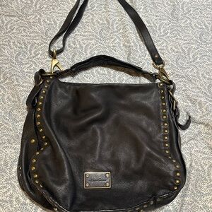 Kenneth Cole Black Leather Shoulder Bag